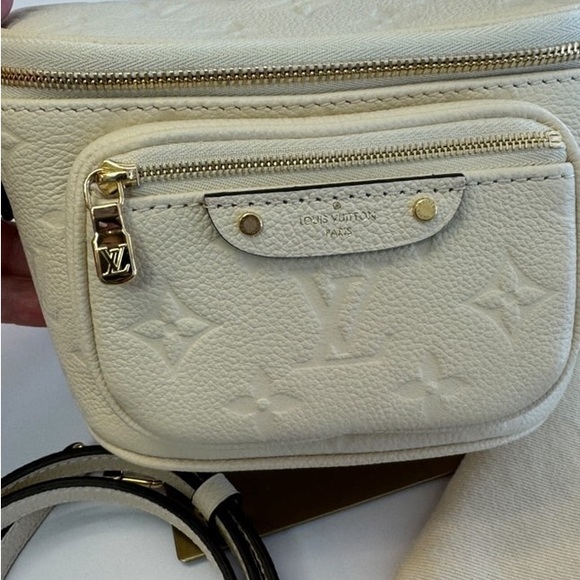 Authentic Louis Vuitton Mini Bumbag Cream Empreinte Leather Bum Bag - Picture 12 of 15